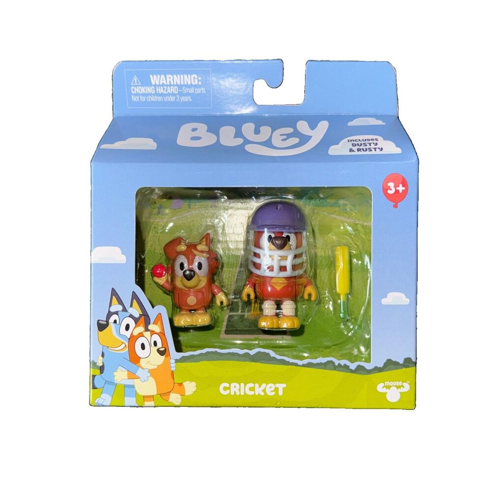 Bluey Cricket 2 Pack Figures Rusty & Dusty 2.5-3" Poseable Toys New